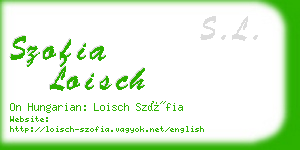 szofia loisch business card